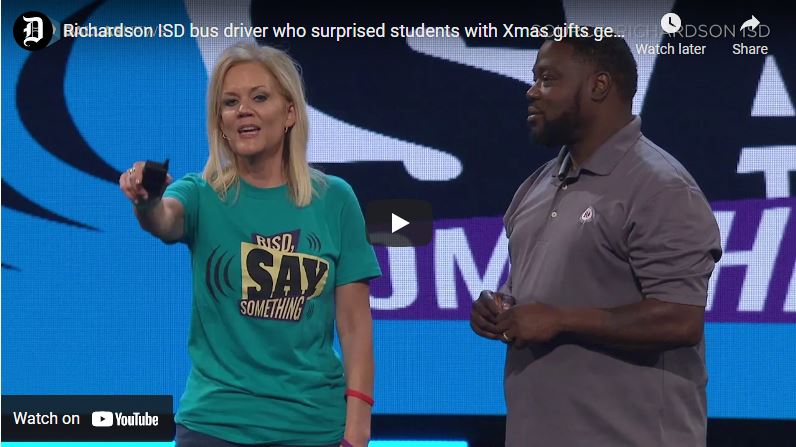 Richardson ISD bus driver who surprised students with Xmas gifts gets his own gift: a new car